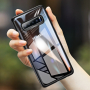 Usams číry kryt s rámčekom pre Samsung Galaxy S10 - čierny