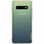 Nillkin transparentný kryt z mäkkého plastu pre Samsung Galaxy S10 - zlatý