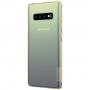 Nillkin transparentný kryt z mäkkého plastu pre Samsung Galaxy S10 - zlatý