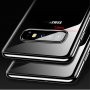 X-Level číry plastový kryt s rámčekom pre Samsung Galaxy S10 - čierny