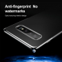 Baseus plastový číry kryt s rámčekom pre Samsung Galaxy S10 - čierny