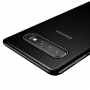 Baseus plastový číry kryt s rámčekom pre Samsung Galaxy S10 - čierny