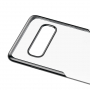 Baseus plastový číry kryt s rámčekom pre Samsung Galaxy S10 - čierny