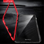 Luphie kryt s magnetickým rámčekom a tvrdeným sklom pre Samsung Galaxy S10 - červený