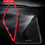 Luphie kryt s magnetickým rámčekom a tvrdeným sklom pre Samsung Galaxy S10 Plus - červený