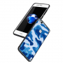 Nxe maskáčový plastový kryt pre Huawei P10 Lite - modrý