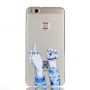 Plastový kryt Fuck you pre Huawei P10 Lite - transparentný