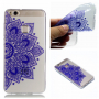 Plastový kryt modrá mandala pre Huawei P10 Lite - transparentný