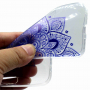 Plastový kryt modrá mandala pre Huawei P10 Lite - transparentný