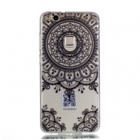 Plastový kryt mandala pre Huawei P10 Lite - transparentný