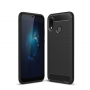 Plastový kryt s brúsenou textúrou na Huawei P20 Lite - čierny