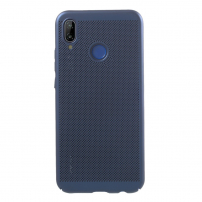 Plastový kryt s vetraním pre Huawei P20 Lite - tmavomodrý