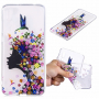 Plastový kryt kvetinové dievča pre Huawei P20 Pro - transparentný