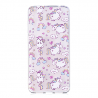 Plastový kryt jednorožce pre Huawei P20 Pro - transparentný