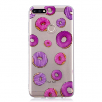 Plastový kryt donuty pre Huawei Y7 Prime (2018) - transparentný