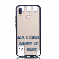 Plastový kryt mačky pre Huawei P20 Lite - transparentný