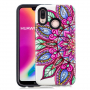 Ochranný pogumovaný kryt kvetinová mandala pre Huawei P20 Lite - farebný