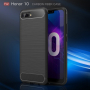Ochranný plastový kryt s brúsenou textúrou pre Honor 10 - čierny
