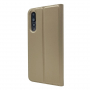 Kožené magnetické puzdro pre Huawei P20 Pro - zlaté