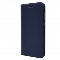 Kožené magnetické puzdro pre Huawei P20 Pro - tmavomodré