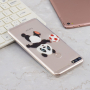 Plastový kryt panda pre Huawei Y7 Prime (2018) - transparentný