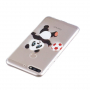 Plastový kryt panda pre Huawei Y7 Prime (2018) - transparentný