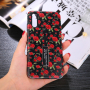 Plastový kryt s pútkom divoké ruže pre Huawei P20 Pro - čierny