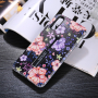 Plastový kryt s pútkom kvetiny pre Huawei P20 Pro - čierny