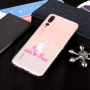 Plastový kryt králik a kvetiny pre Huawei P20 Pro - transparentný
