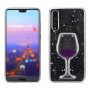 Plastový kryt pohár s vínom pre Huawei P20 Pro - fialový
