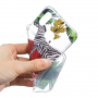 Plastový kryt zebra pre Huawei P20 Lite - transparentný