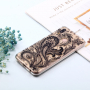 Kryt s diamantovou 3D textúrou Florálny pre Huawei P20 Lite - transparentný
