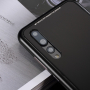 Luphie kovový rámček s tvrdeným sklom pre Huawei P20 Pro - čierny