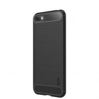Mofi Plastový kryt s brúsenou textúrou pre Huawei Y5 (2018) - čierny