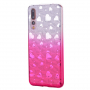 Plastový kryt srdiečka pre Huawei P20 Pro - ružový