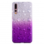 Plastový kryt srdiečka pre Huawei P20 Pro - fialový