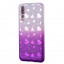 Plastový kryt srdiečka pre Huawei P20 Pro - fialový