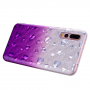 Plastový kryt srdiečka pre Huawei P20 Pro - fialový