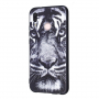 Plastový kryt tiger pre Huawei P20 Lite - čiernobiely