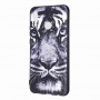 Plastový kryt tiger pre Huawei Nova 3i - čiernobiely