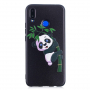 Plastový kryt panda pre Huawei Nova 3i - čierny