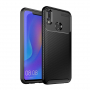 Plastový kryt s textúrou karbónu pre Huawei Nova 3i - čierny