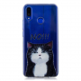 Plastový kryt kocúr pre Huawei Nova 3i - transparentný