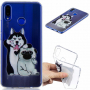 Plastový kryt husky a mops pre Huawei Nova 3i - transparentný