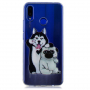 Plastový kryt husky a mops pre Huawei Nova 3i - transparentný