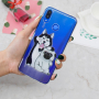 Plastový kryt husky a mops pre Huawei Nova 3i - transparentný