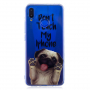 Plastový kryt mops pre Huawei Nova 3i - transparentný