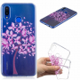 Plastový kryt ružový strom pre Huawei Nova 3i - transparentný