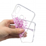 Plastový kryt ružový strom pre Huawei Nova 3i - transparentný