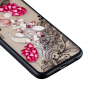 Plastový embosovaný kryt Žiarivý kvet pre Huawei P20 Lite - transparentný